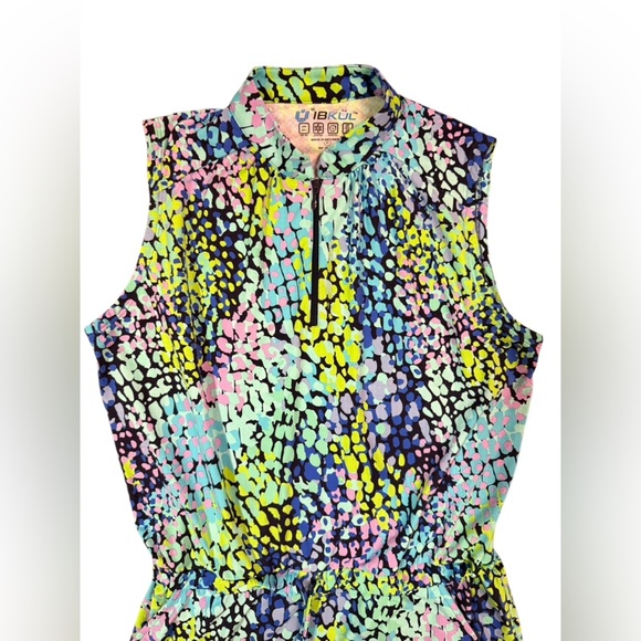 IBKUL Women's UPF 50+ Icefil Cooling Sleeveless Drawstring Camille Dress Size M - Picture 4 of 8